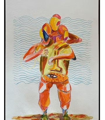 Le linee sottili non sono invisibili - Matite & ecoline su carta