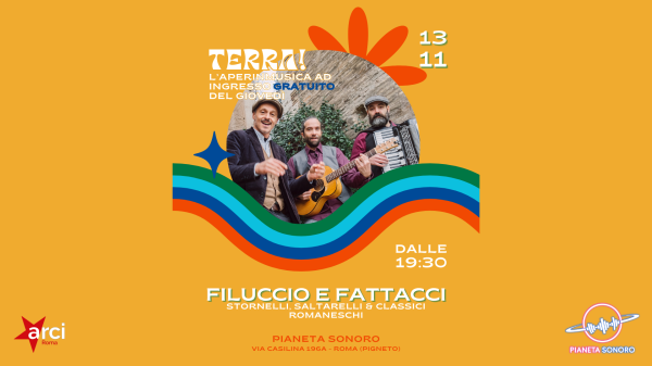 🌍🎶 𝑻𝒆𝒓𝒓𝒂! FILUCCIO E FATTACCI Live // L'aperinmusica libero del giovedì @PianetaSonoro