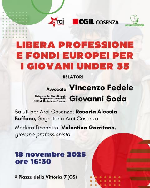 “Giovani al lavoro – Terzo incontro – Costruire opportunità in Calabria”