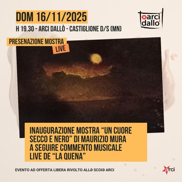 Inaugurazione mostra "Cuore nero e secco" di Maurizio Mura