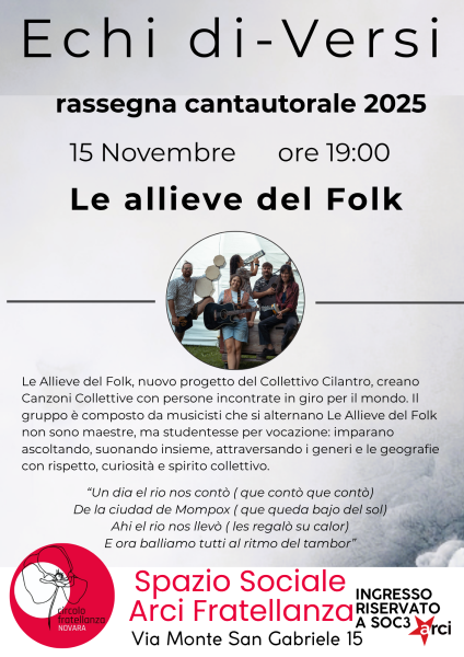 Echi di-Versi | Le Allieve del Folk