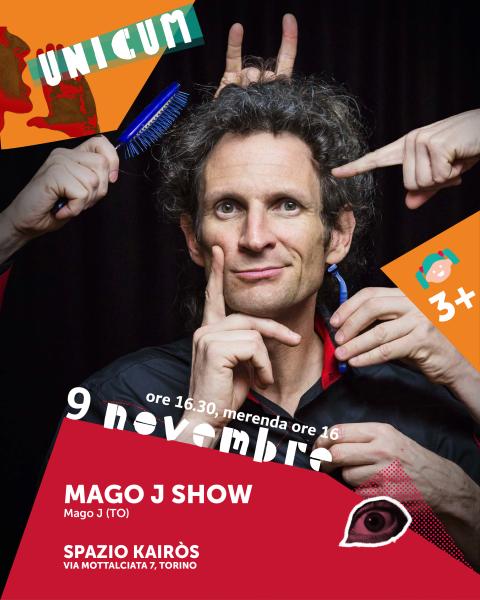 Mago J a Spazio Kairòs domenica 9/11 ore 16:30