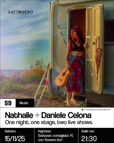 Music: Nathalie + Daniele Celona – One night, one stage, two live shows