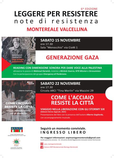 LEGGERE PER RESISTERE VI^ ed. - Note di Resistenza