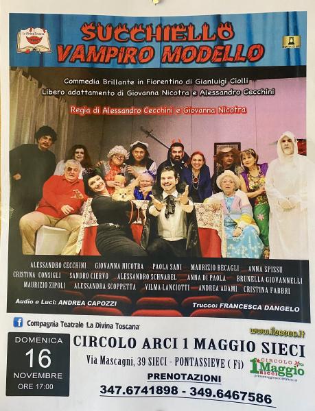 Domenica a teatro “succhiello vampiro modello”
