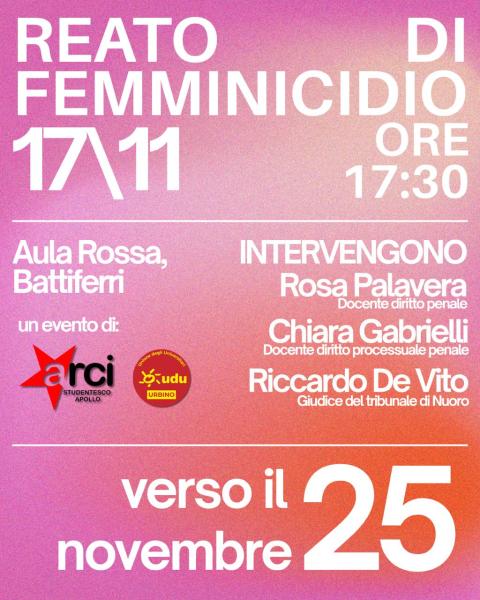 REATO DI FEMMINICIDIO