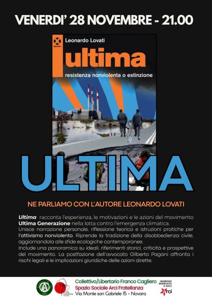Ultima | Resistenza nonviolenta o estinzione