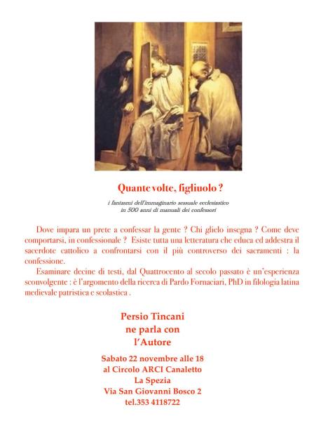 Quante volte, figliuolo? Pardo Fornaciari