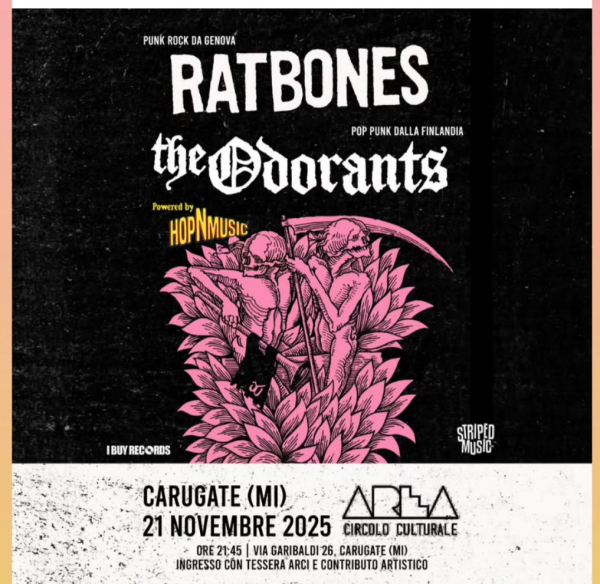 𝗥𝗔𝗧𝗕𝗢𝗡𝗘𝗦 + 𝗧𝗛𝗘 𝗢𝗗𝗢𝗥𝗔𝗡𝗧𝗦 - 𝗟𝗶𝘃𝗲 @ 𝗔𝗿𝗰𝗶 𝗔𝗿𝗲𝗮