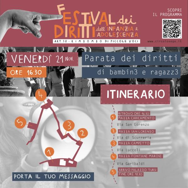 Parata dei diritti di bambin3 e ragazz3