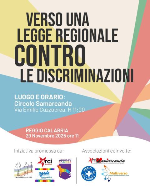 Verso una legge regionale CONTRO le discriminazioni