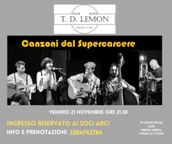 CANZONI DAL SUPERCARCERE