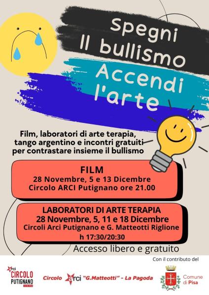 Spegni il bullismo, accendi l'arte