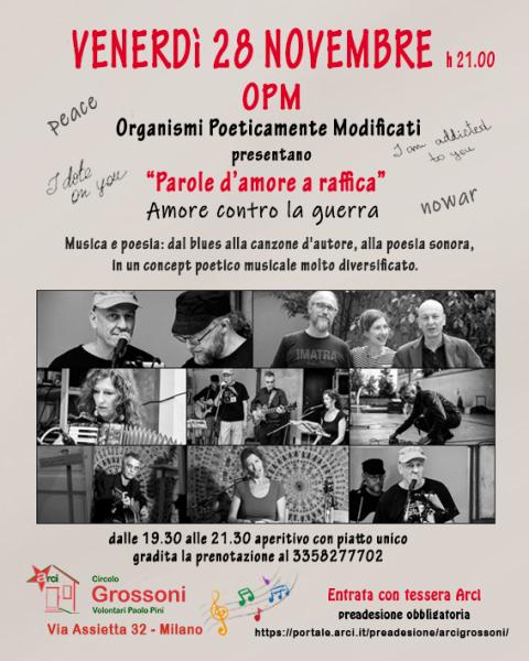 OPM ORGANISMO POETICAMENTE MODIFICATI