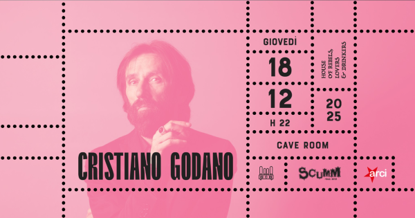 Cristiano Godano "Parole e Musica" live @Scumm Cave Room Gio 18/12