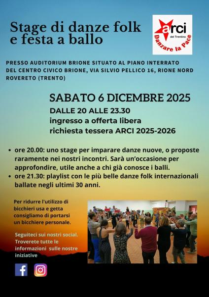 Stage di danze folk e festa a ballo