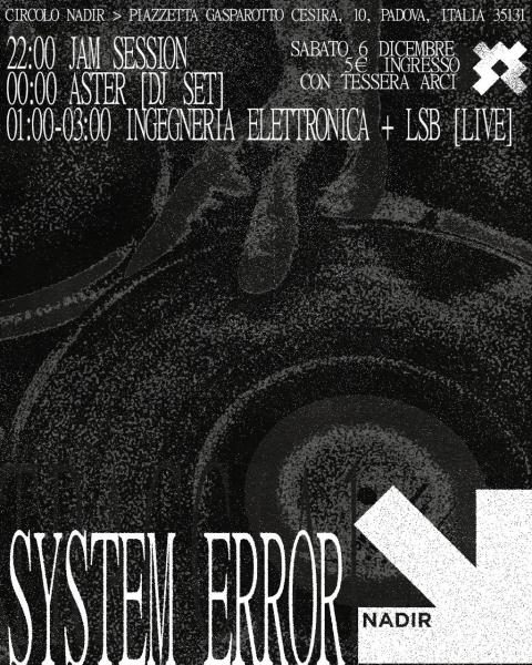 SYSTEM ERROR jam session + dj set