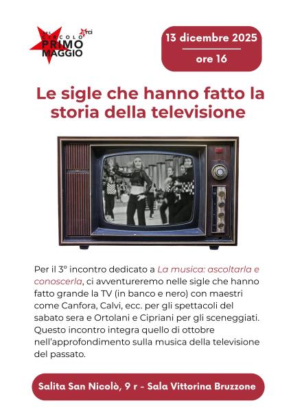 La musica: ascoltarla e conoscerla. Le sigle che hanno fatto la storia della televisione