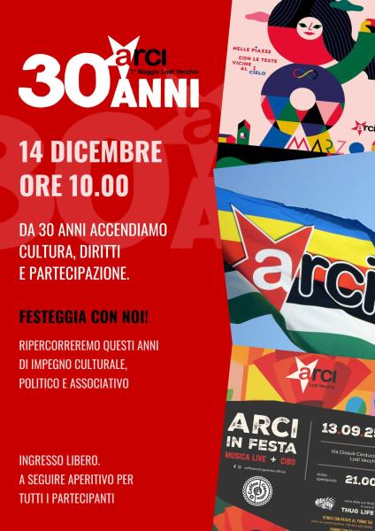 Il Circolo Arci 1° Maggio di Lodi Vecchio festeggia 30 anni