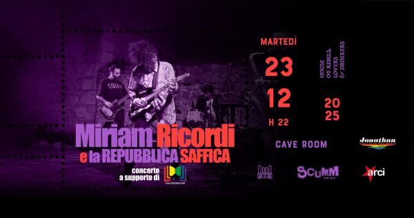 Miriam Ricordi e la Repubblica Saffica live