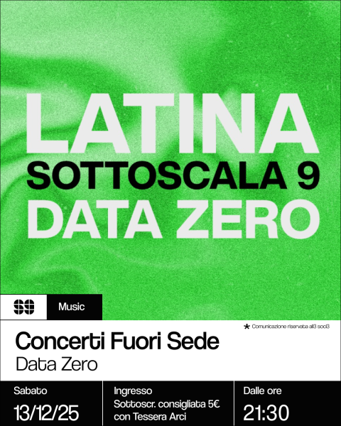 Concerti fuori sede – Data zero