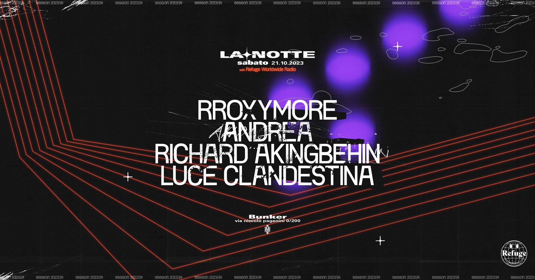  LA NOTTE CON REFUGE WORLDWIDE RADIO