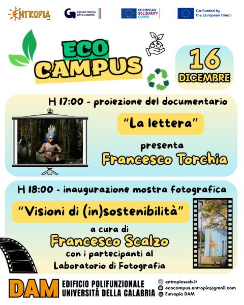 ECOCAMPUS PRESENTA "VISIONI DI (IN)SOSTENIBILITÀ"