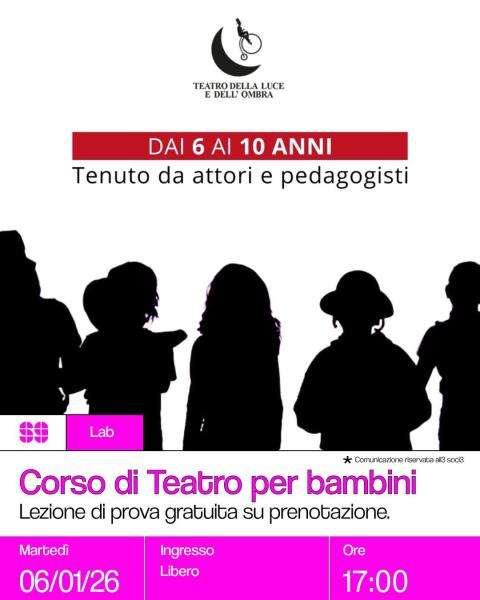 Corso di Teatro per Bambini – Lezione di prova gratuita