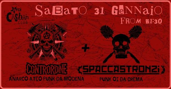 LIVE//CONTRORDINE+SPACCASTRONZI