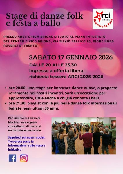 Stage di danze folk e festa a ballo