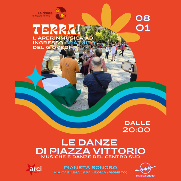 🌍🎶 𝑻𝒆𝒓𝒓𝒂! LE DANZE DI PIAZZA VITTORIO Live // L'aperinmusica popolare con DPV a Pianeta Sonoro