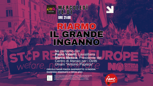 Riarmo: il grande inganno - con Paolo Valenti e Marco Mascia
