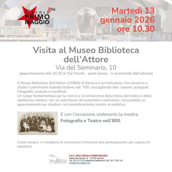 Visita al Museo Biblioteca dell’Attore