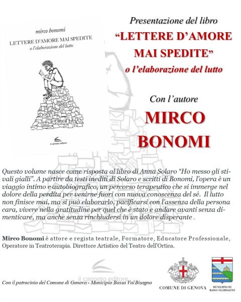 Lettere d'amore mai spedite o l'elaborazione del lutto" di Mirco Bonomi