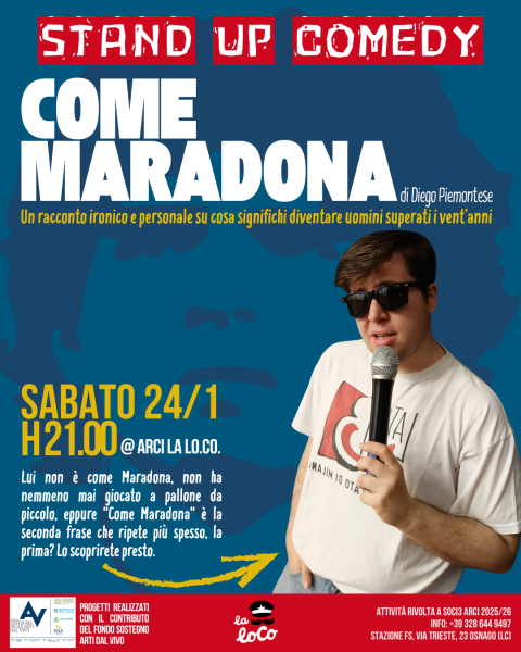 STAND UP COMEDY: Come Maradona