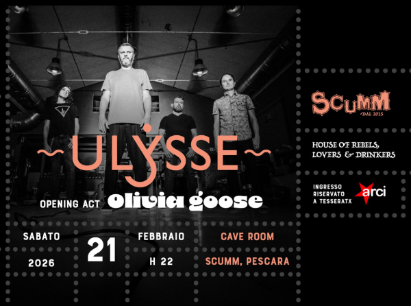 Ulysse + Olivia goose live @ Scumm Cave Room Sab 21/02