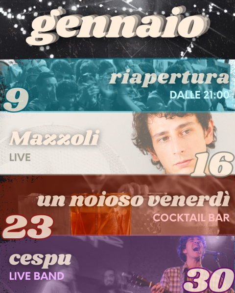 Gennaio @ ArciUEISS - Cespu live band 🎶