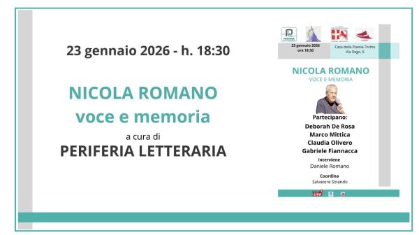 NICOLA ROMANO - Voce e memoria