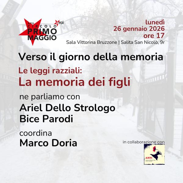 Verso il giorno della memoria. Le leggi razziali: la memoria dei figli