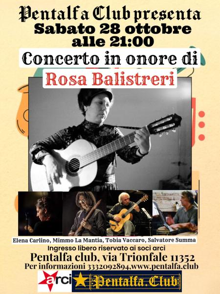 Dedicato a Rosa Balistreri