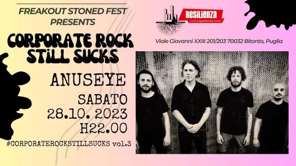 Corporate Rock Still Sucks Vol. 3: ANUSEYE Live @ Circolo Arci Resilienza