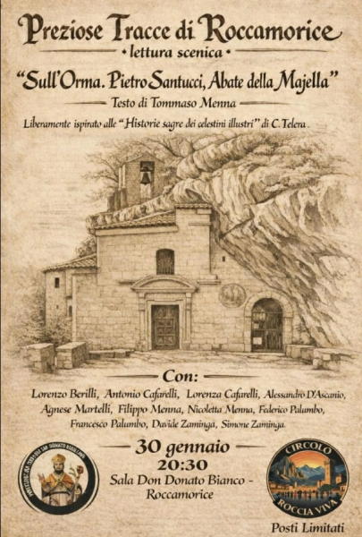 Preziose tracce di Roccamorice - Lettura scenica Sull'orma. Pietro Santucci