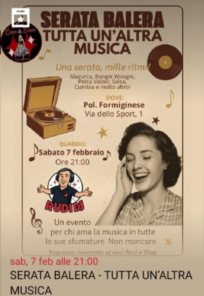 SERATA BALERA, TUTTA UN'ALTRA MUSICA, UN EVENTO PER CHI AMA LA MUSICA IN TUTTE LE SUE SFUMATURE!