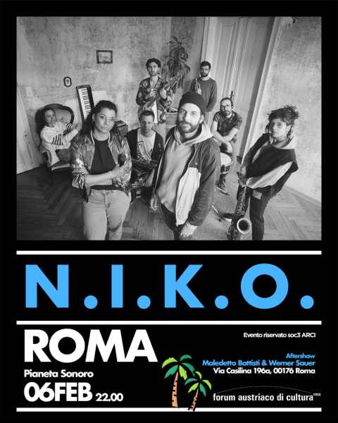 🎸 𝗡.𝗜.𝗞.𝗢. Live + Maledetto Battisti & Werner Sauer Dj Set // 06.02 @PianetaSonoro