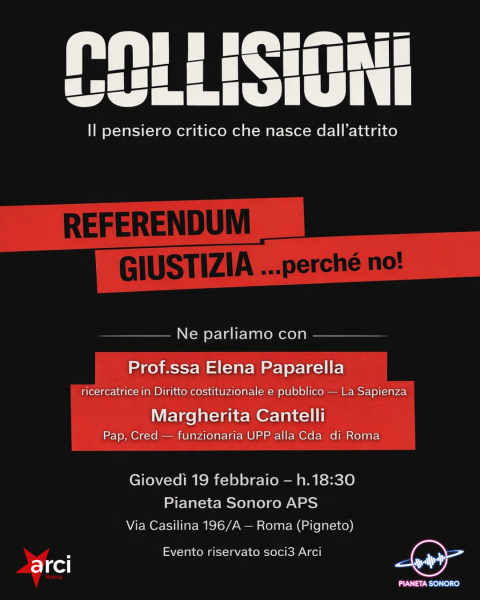 ✊ 𝗖𝗢𝗟𝗟𝗜𝗦𝗜𝗢𝗡𝗜 - Referendum giustizia: ... perchè no! (Talk)