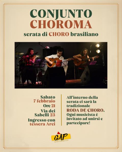 🇧🇷 CONJUNTO CHOROMA - SERATA DI CHORO BRASILIANO 🇧🇷