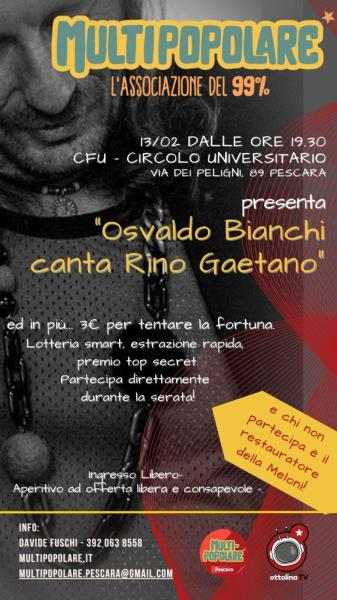 Osvaldo Bianchi canta Rino Gaetano