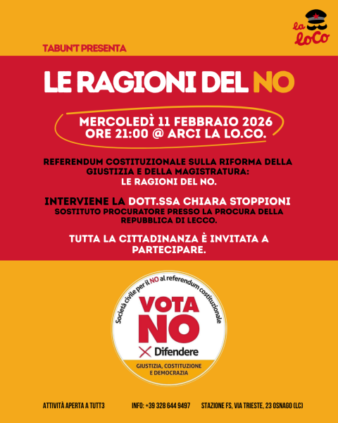 LE RAGIONI DEL NO