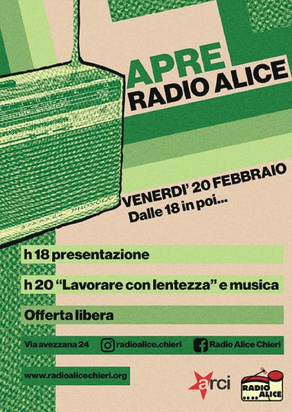 Inaugurazione Radio Alice Chieri