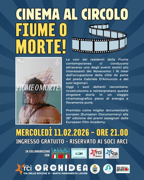 Proiezione del docu-film "FIUME O MORTE!"